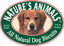 NATURES ANIMALS Organic Peanut Butter and Carob Dog Treats (Case of 48)