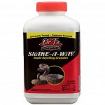 Repels poisonous & nonpoisonous snakes by temporarily disrupting the snakes sensory reception. Snake-Away is the worlds only EPA registered, university tested, patented snake repellent that is guaranteed.