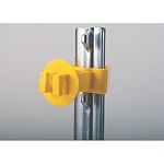 The extra length snug insulator for t posts is designed to perform with solid state electric fence shockers. For T POSTS. Extends wire 21/2 from face of post... otherwise same as STP. Yellow.  package of 25