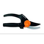 Powergear Bypass Pruner. PowerGear technology gives you 35% more cutting power. Ultra hardened steel blade with non-stick coating. Rotating handle opens parallel to maximize.   3/4 inch cutting capacity