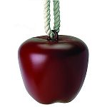 9 X 9 inch candy apple red toy is apple scented to encourage play. Hangs in the horses stall to alleviate boredom; distracts from chewing and cribbing.