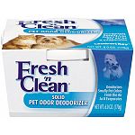 Solid pet odor deodorizer. Deodorizes smelly pet odors from the air as it evaporates. 6 oz.