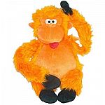 Big dogs love this colossal orange gorilla by GCI. Made of soft and fuzzy plush fabric and has three squeakers. Great of hours of fun making noise or hanging with your canine buddy. The bright orange color is fun and cheerful and makes a nice gift.