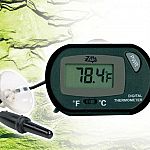 Cold-blooded reptiles stay healthier and more active with the accurate monitoring of a Digital Thermometer for Terrariums. Press a button to display temperatures from -10F to 140F (-23C to 60C) in either Fahrenheit or Celsius