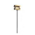 The Audubon Bird Feeder Pole Kit with ground socket and mounting bracket provides an easy way to mount bird feeders and platform feeders. Holds up to 30 pounds. Size: 72 x 6.5 x 2 inches