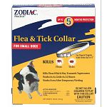 Fits dogs up to 15 inch neck. Easy-to-use collars kill fleas and Lyme disease-carrying ticks for up to five months. Works even when wet. Active Ingredient: propoxur (CAS #114-26-1) 10%.