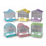 These cute and colorful bird cages are ideal for a home with multiple parakeets. Available in assorted pastel colors and styles. Use for parakeets, canaries, and other types of small birds. Easy to clean with a pull-out drawer.