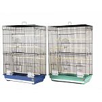 Cockatiel Flight Cage 26in x 14in x 36in (lxwxh)- Flight cage with two large front doors, 1/2in wire spacing. Available in assorted colors. Please let us choose for you.
