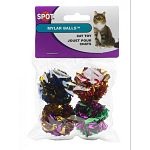 Your cat won't be able to resist the fun, crinkle sounds that these mylar balls make. Available in a pack of 4 and great for homes with one or more cats. Sold in an assortment of bright colors.