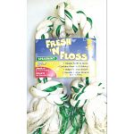 Booda Fresh N' Floss Rope Tugs contains baking soda & fluoride to help clean teeth and freshen up your dog's breath. Rope bones are great for dental hygiene because the cotton fibers vigorously brush teeth.  Spearmint flavor
