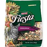 KAYTEE FIESTA is the leading fortified gourmet food for Chinchillas. FIESTAS unique formula provides essential nutrients in an exciting mixture of high quality fruits, vegetables, nuts, specialty seeds and grains. Weight is 3 lbs.