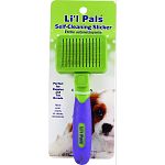 Perfect for puppies and to breeds. Designed to gently remove mats, tangles and loose hair from your pets coat With the touch of a button, the pins retract, hair falls away and the pad can be wiped clean Reposition the button and you re ready to go again