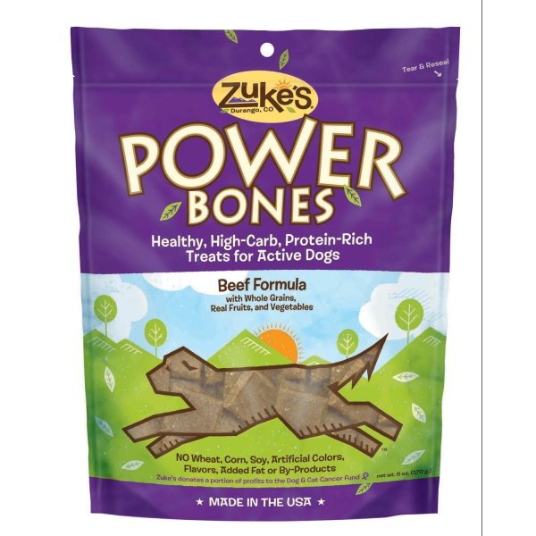 Zukes Dog Power Bones 5 Oz Bag / Flavor (beef) | Pets